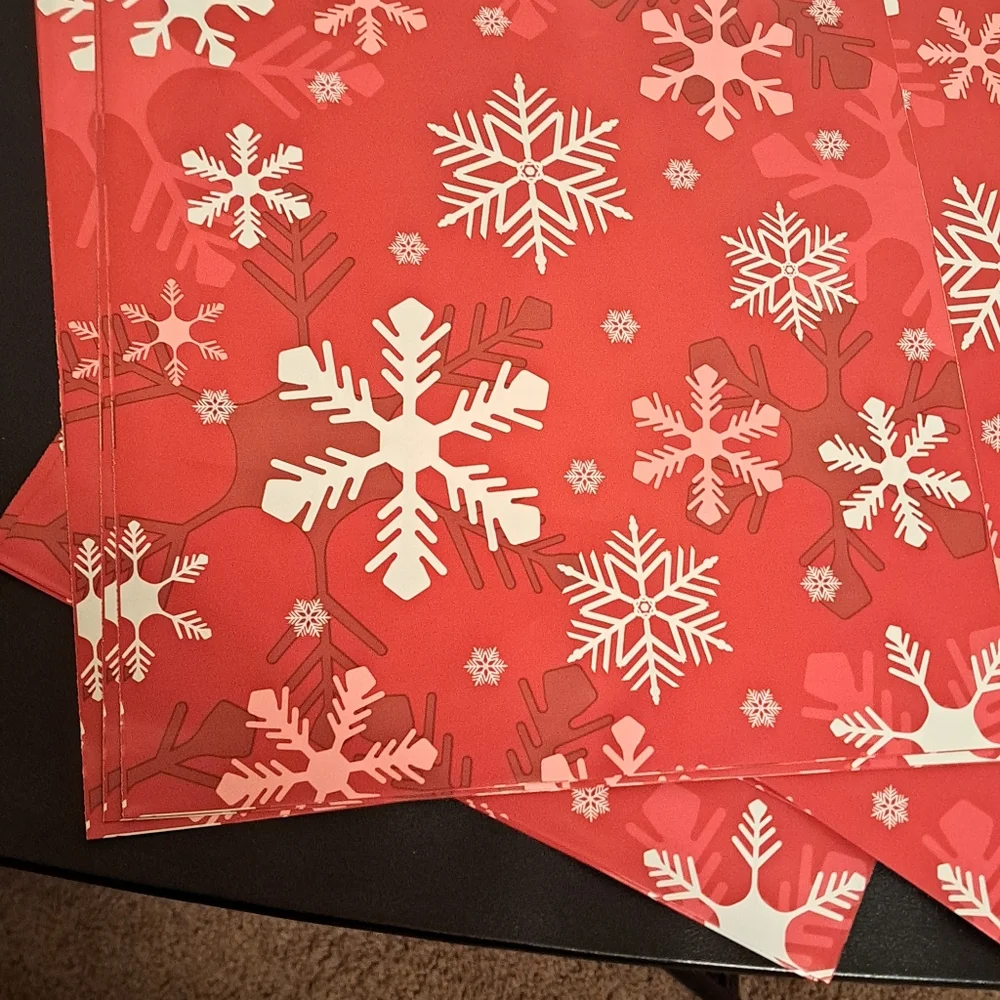 15 ct 10x13 Snowflake polymailers